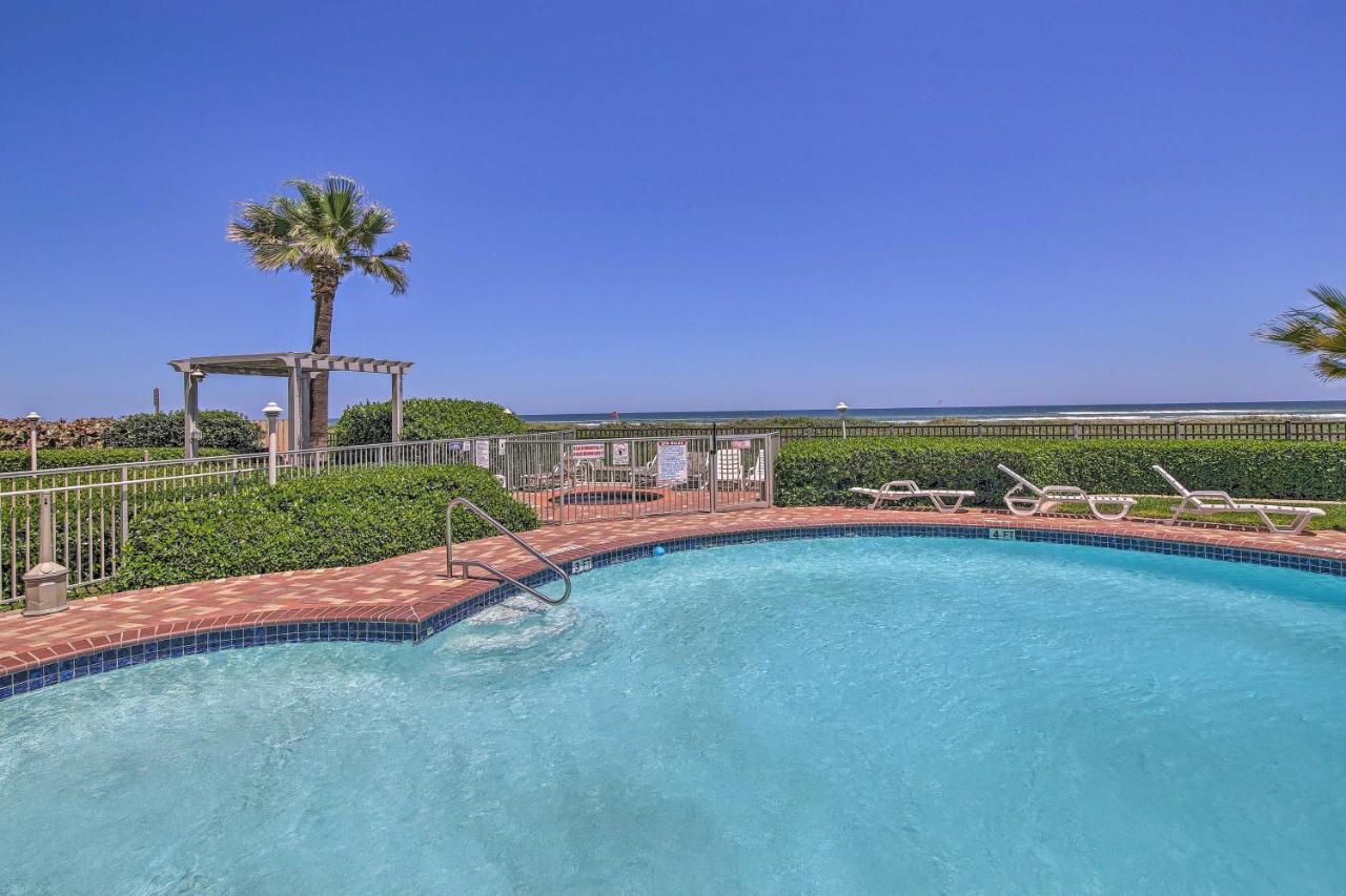 Sunny Oceanfront Condo On South Padre Island Beach Exterior foto