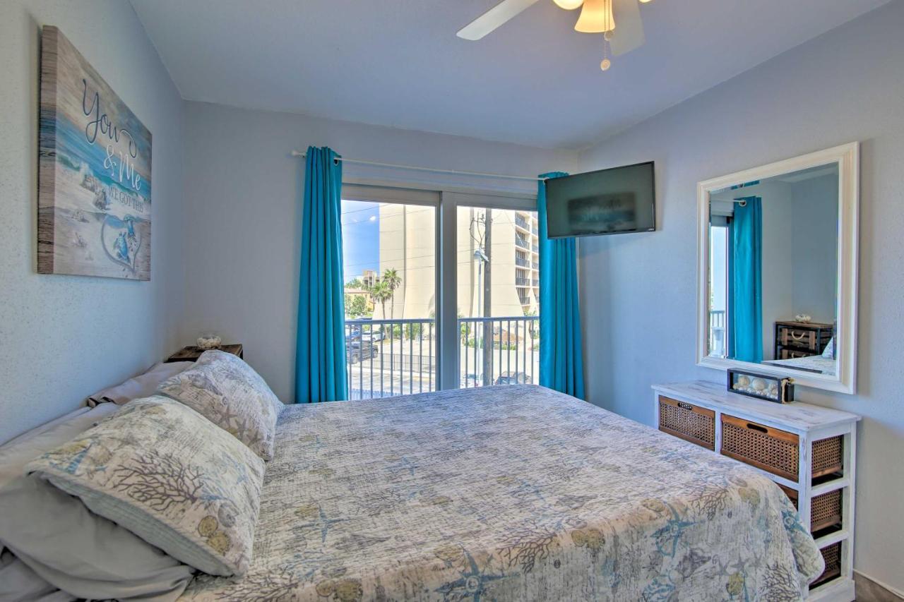 Sunny Oceanfront Condo On South Padre Island Beach Exterior foto